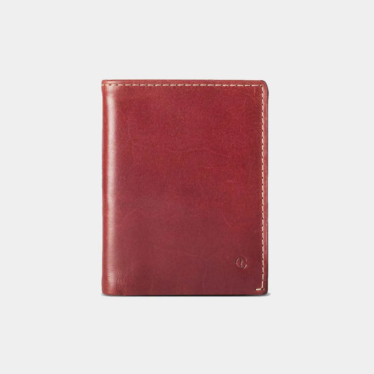 Slim Leather Wallet Costa Rica - Berry