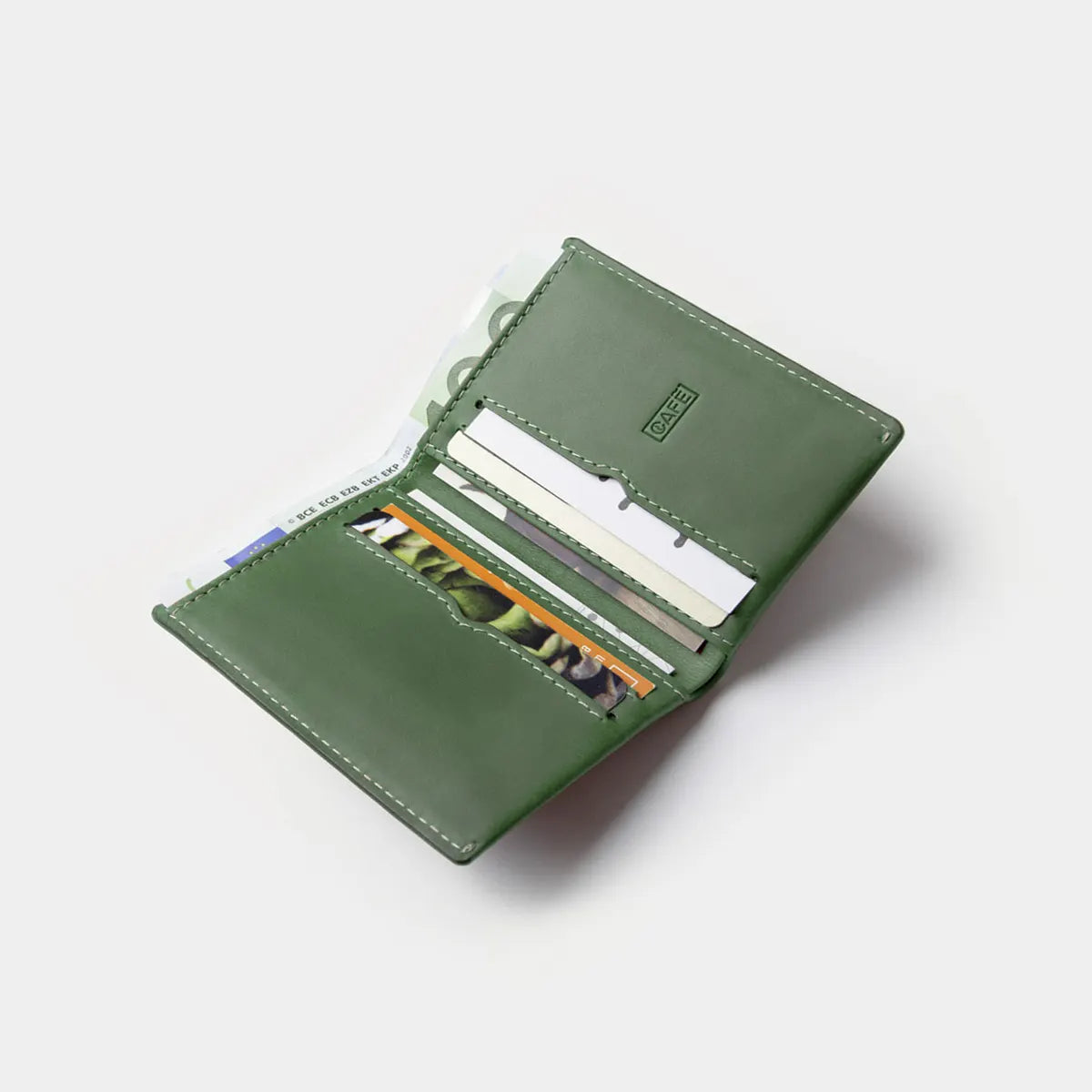 Slim Leather Wallet Costa Rica - Green
