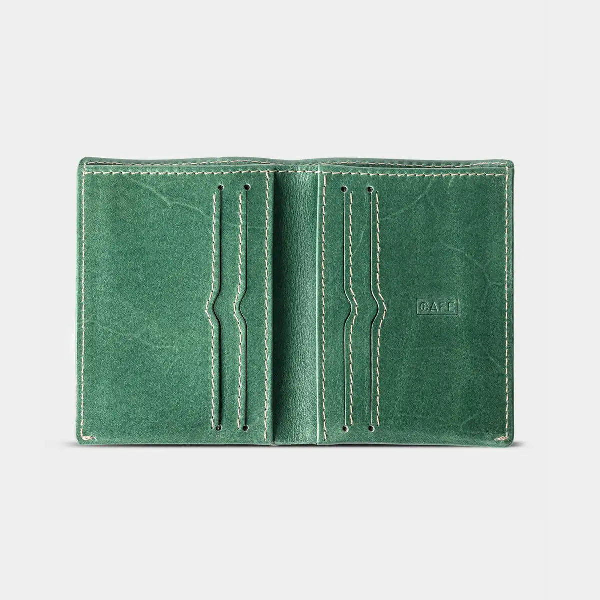 Slim Leather Wallet Costa Rica - Green