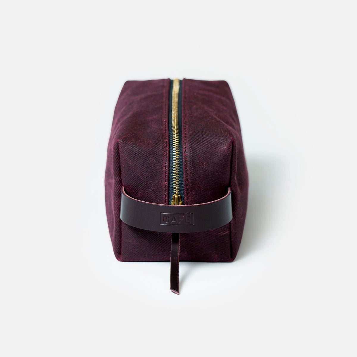 Toiletry Bag in Burgundy & Eggplant