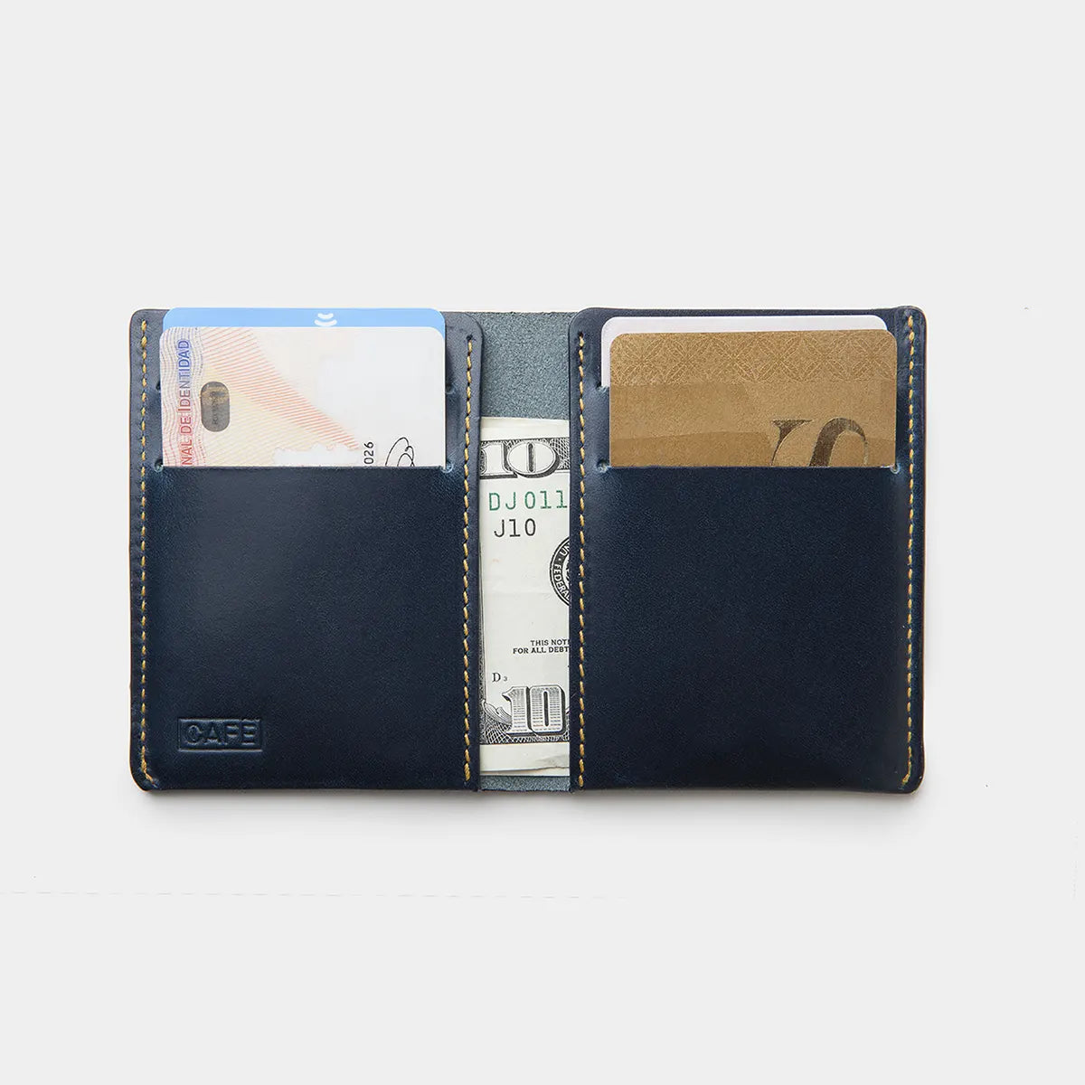 Ultra Slim Leather Wallet Jamaica - Ocean