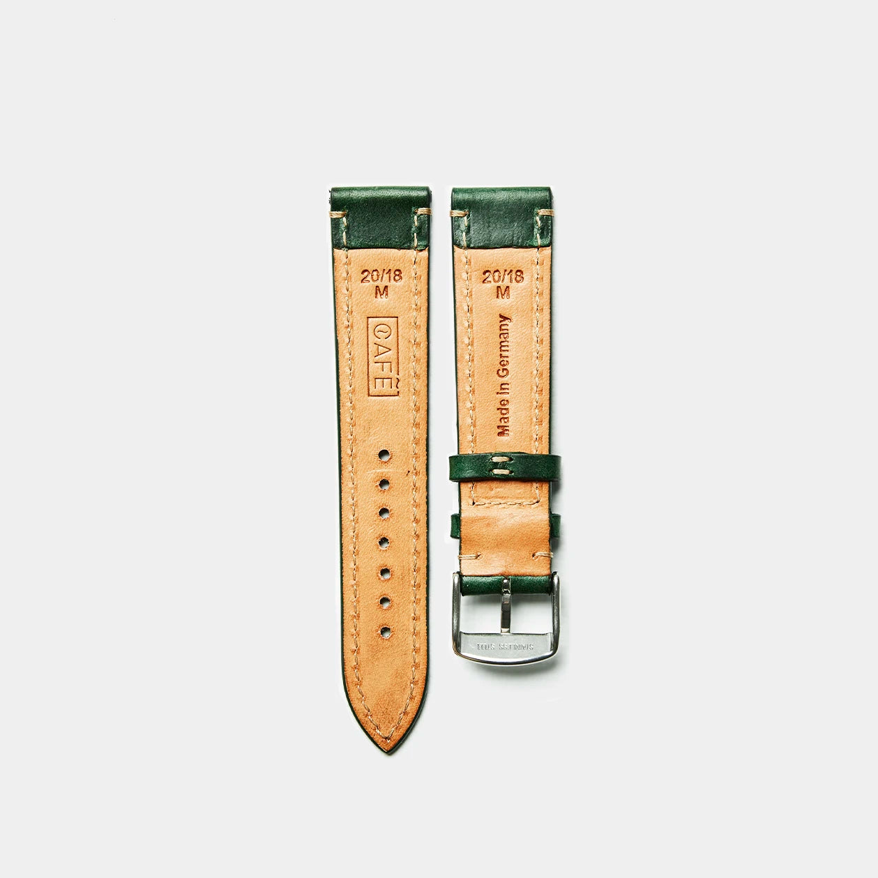 Leather Watch Strap "The Klaus" in Forest
