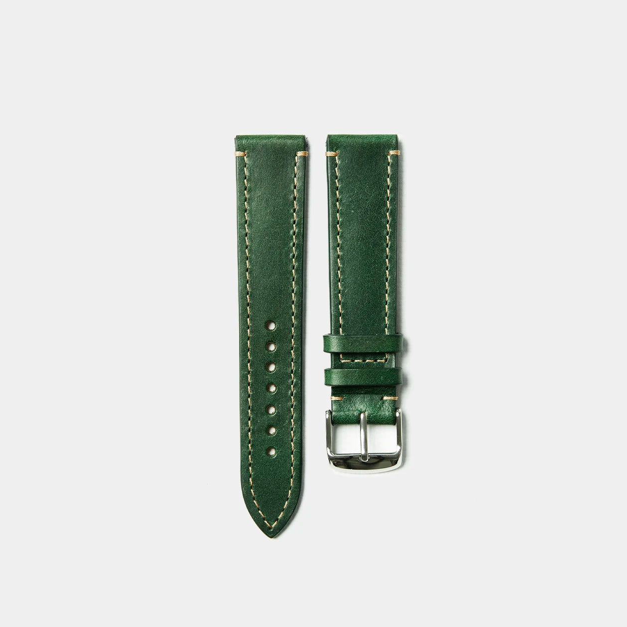 Leather Watch Strap "The Klaus" in Forest