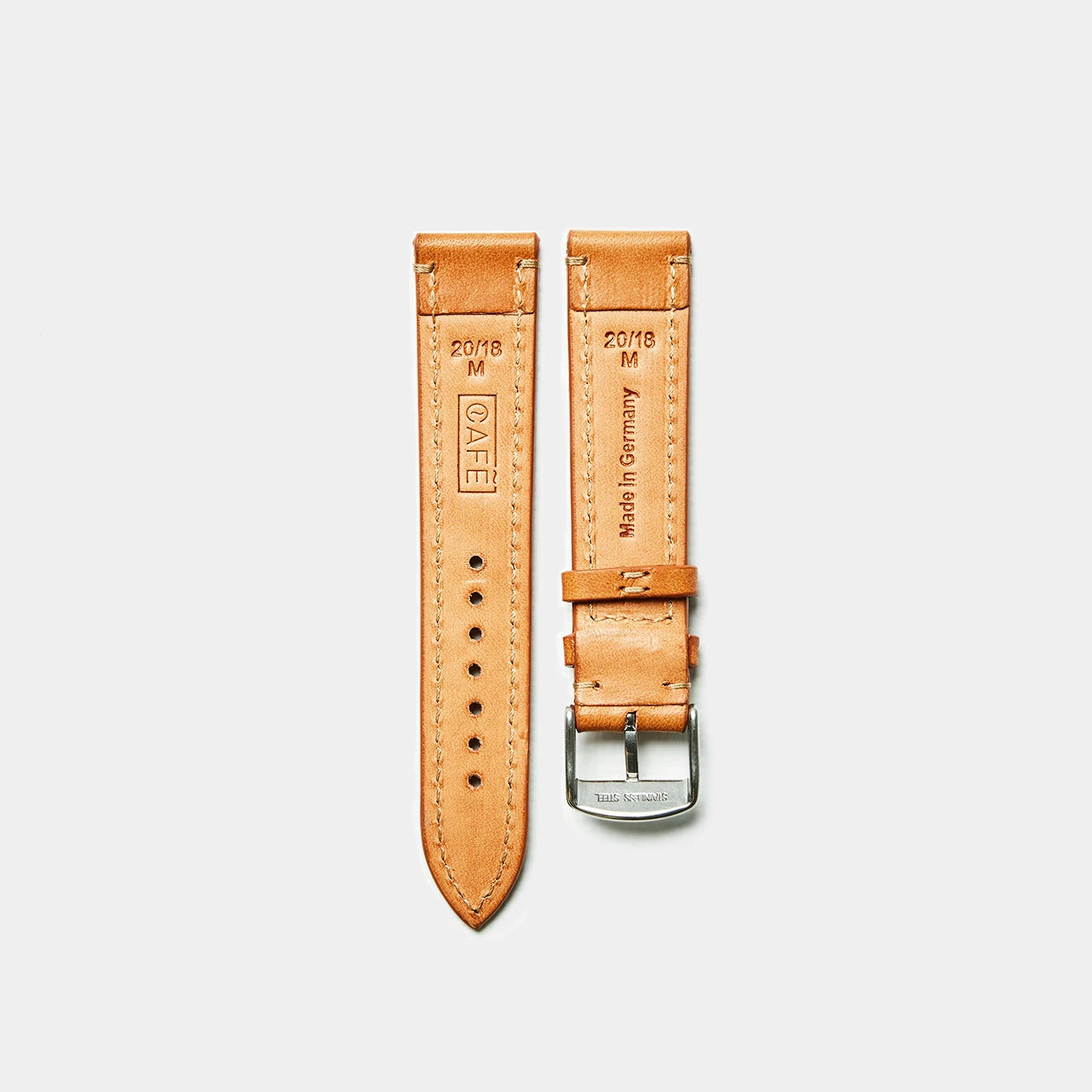 Leather Watch Strap "The Klaus" in Roasted