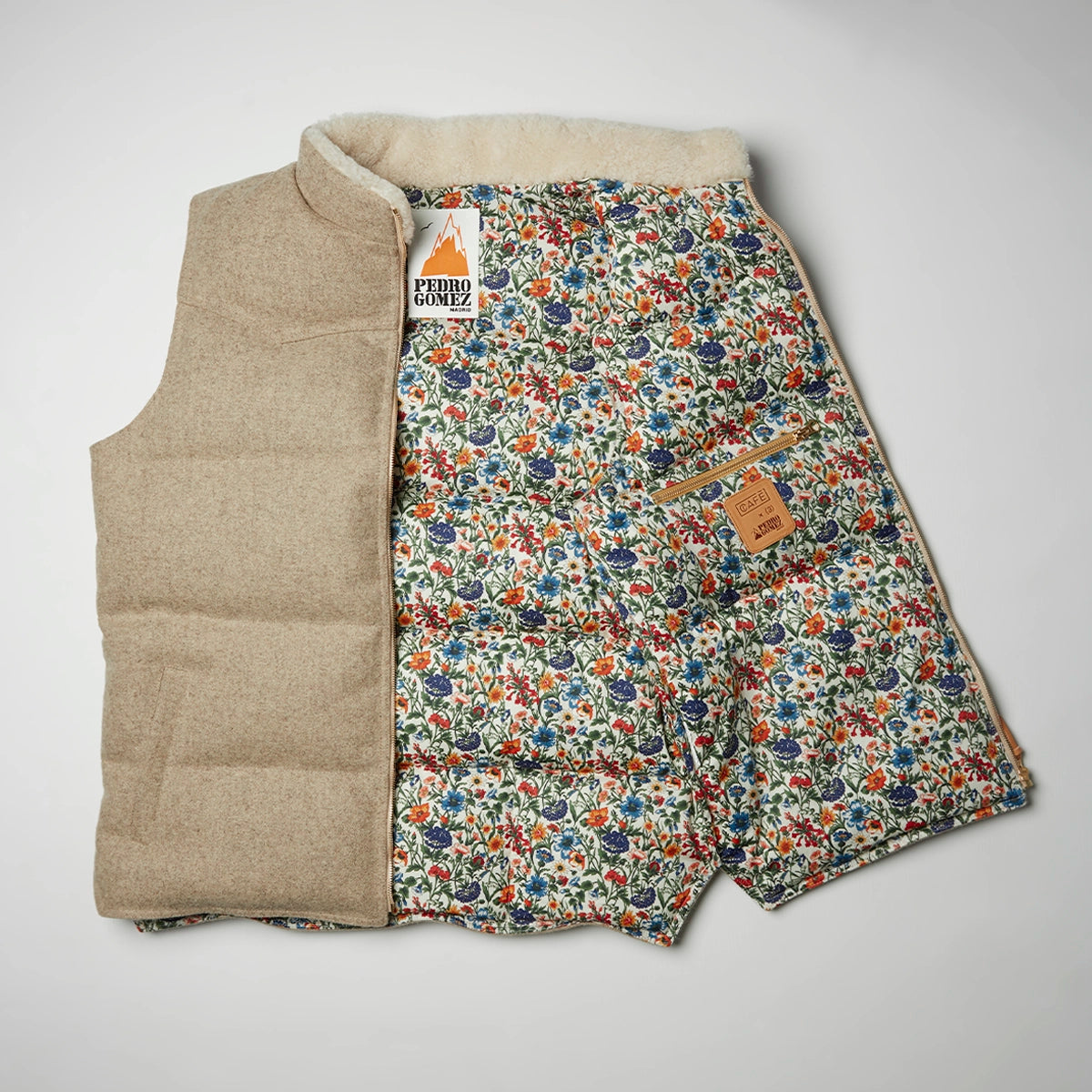 wool vest open