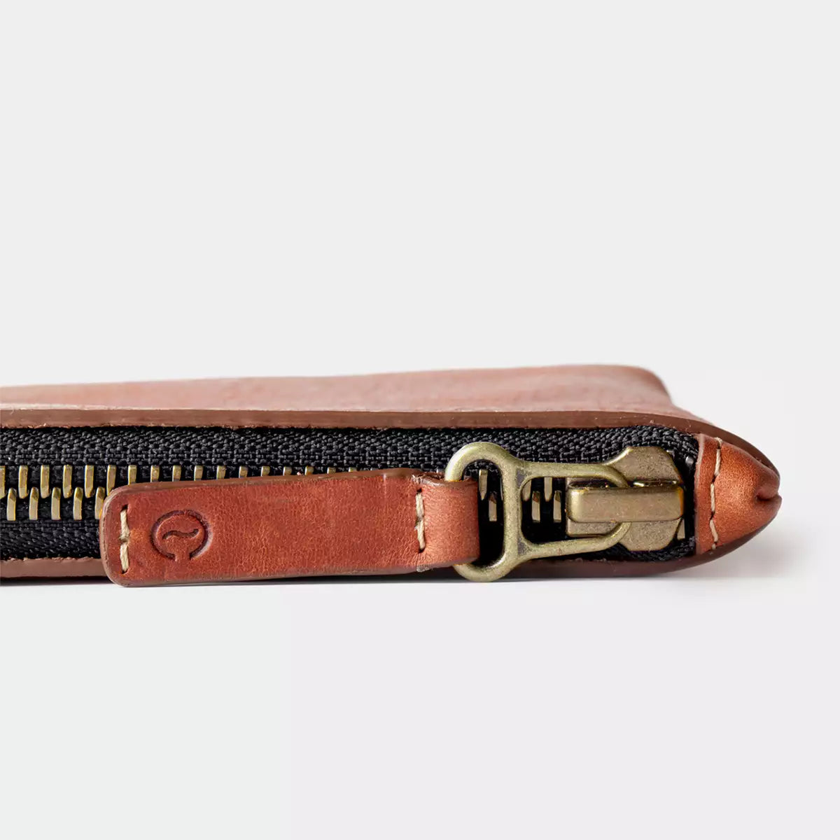 Osaka Leather Zip Wallet Roasted