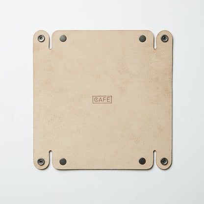 Leather Valet Tray in Natural