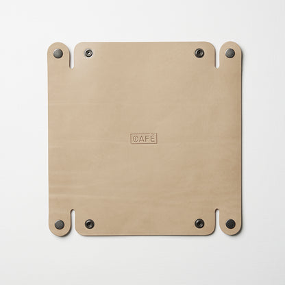 Leather Valet Tray in Natural