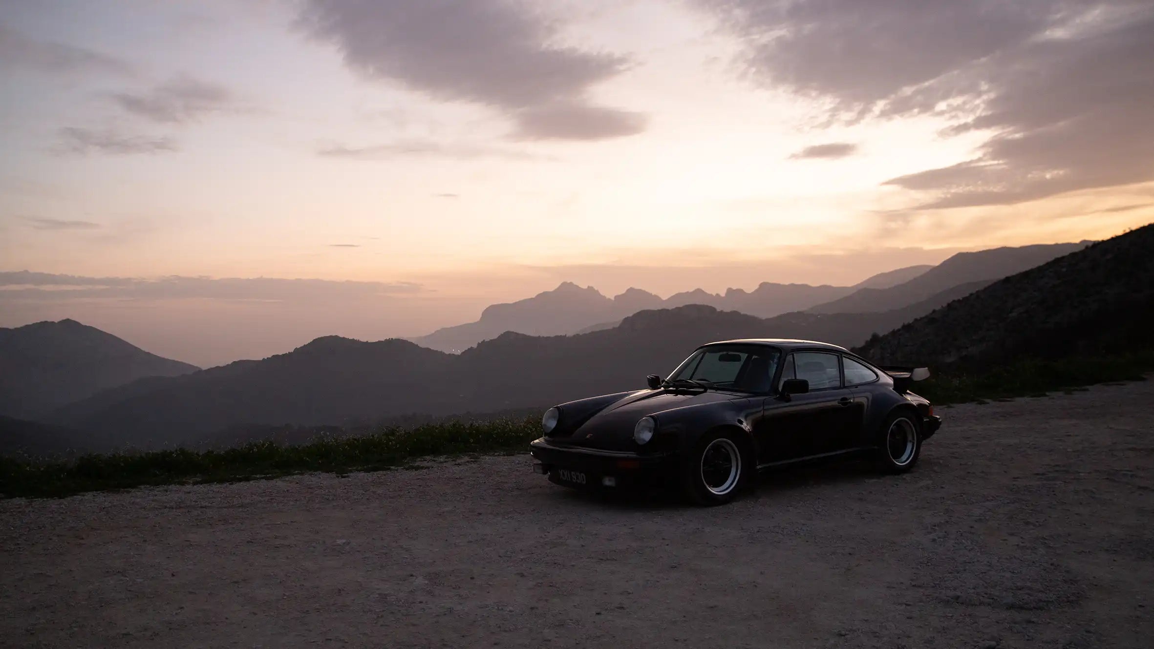 car sunset