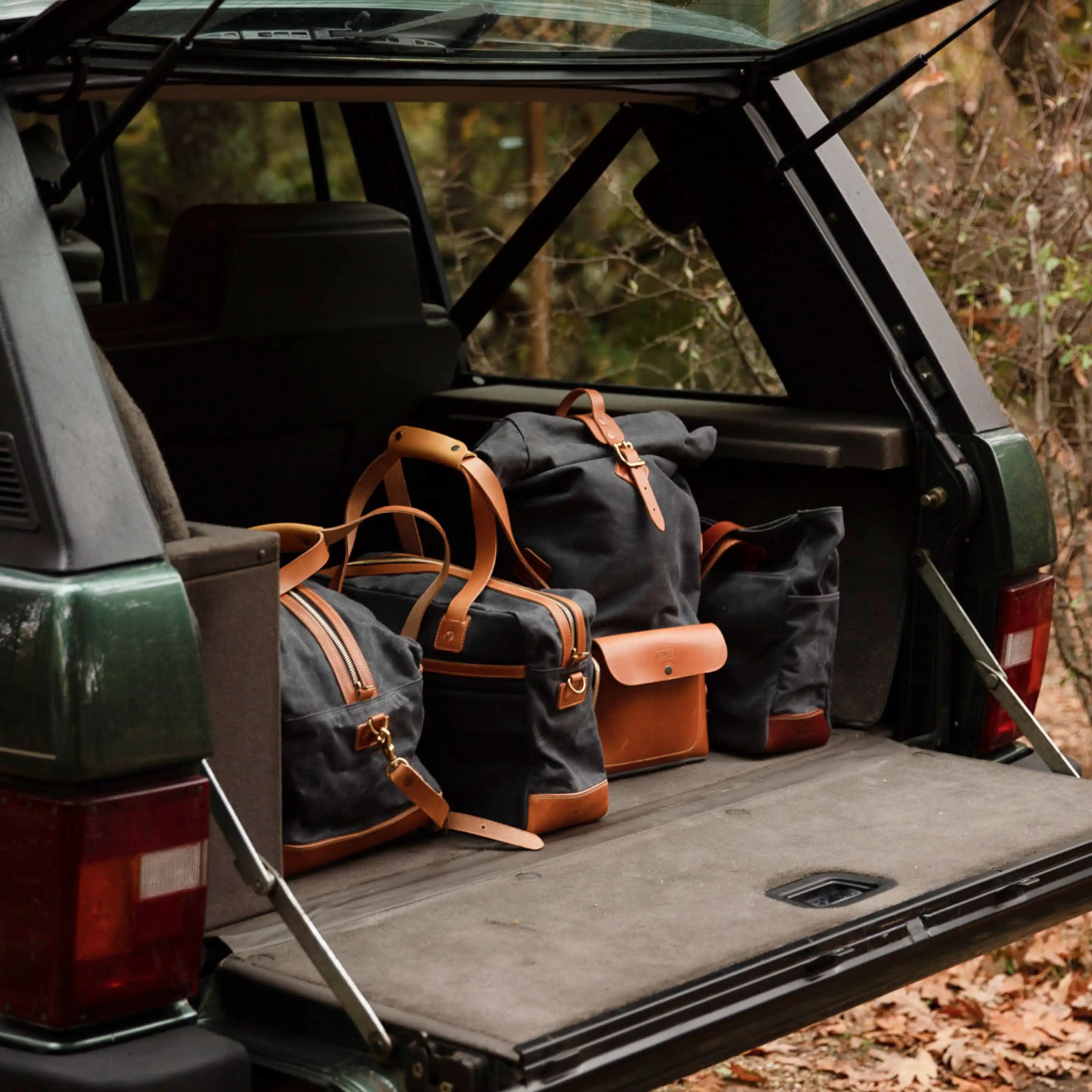 Waxed Canvas and Leather Bags and Luggage