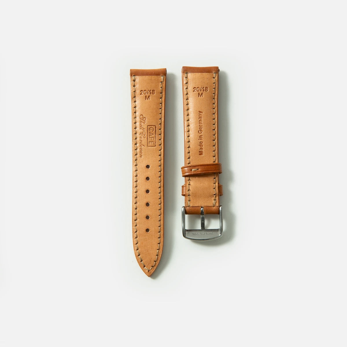 cordovan strap padded roasted back