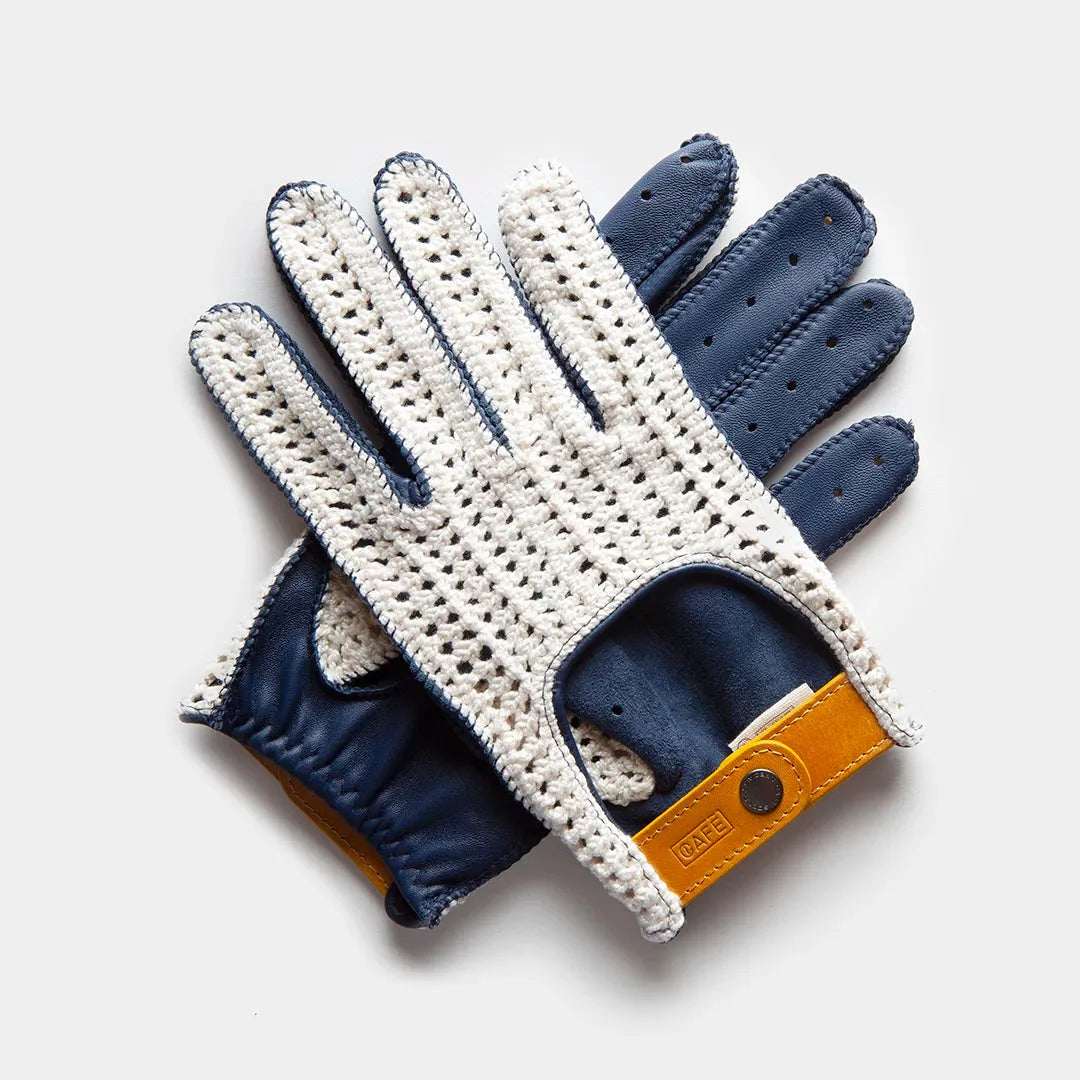 crochet bicycle gloves Crochet Driving Gloves Triton in Marlin