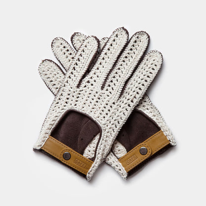 Guantes de Conducir de Mujer Triton Crochet Black Coffee