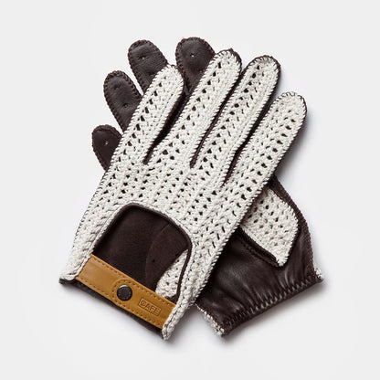 Guantes de Conducir de Mujer Triton Crochet Black Coffee