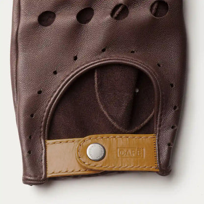 Triton Driving Gloves in Black Coffee