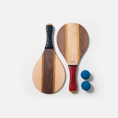 Frescobol Beach Bats Maple &amp; Walnut