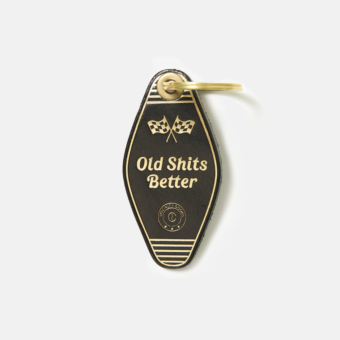 Motel Keychain Old Shits Better in Black
