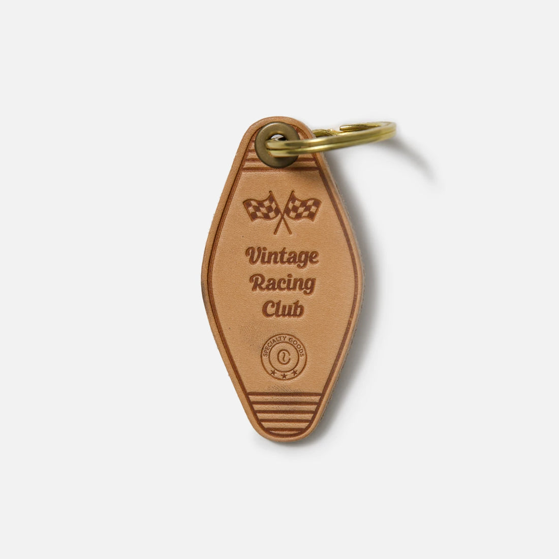Motel Keychain Vintage Racing Club in Natural