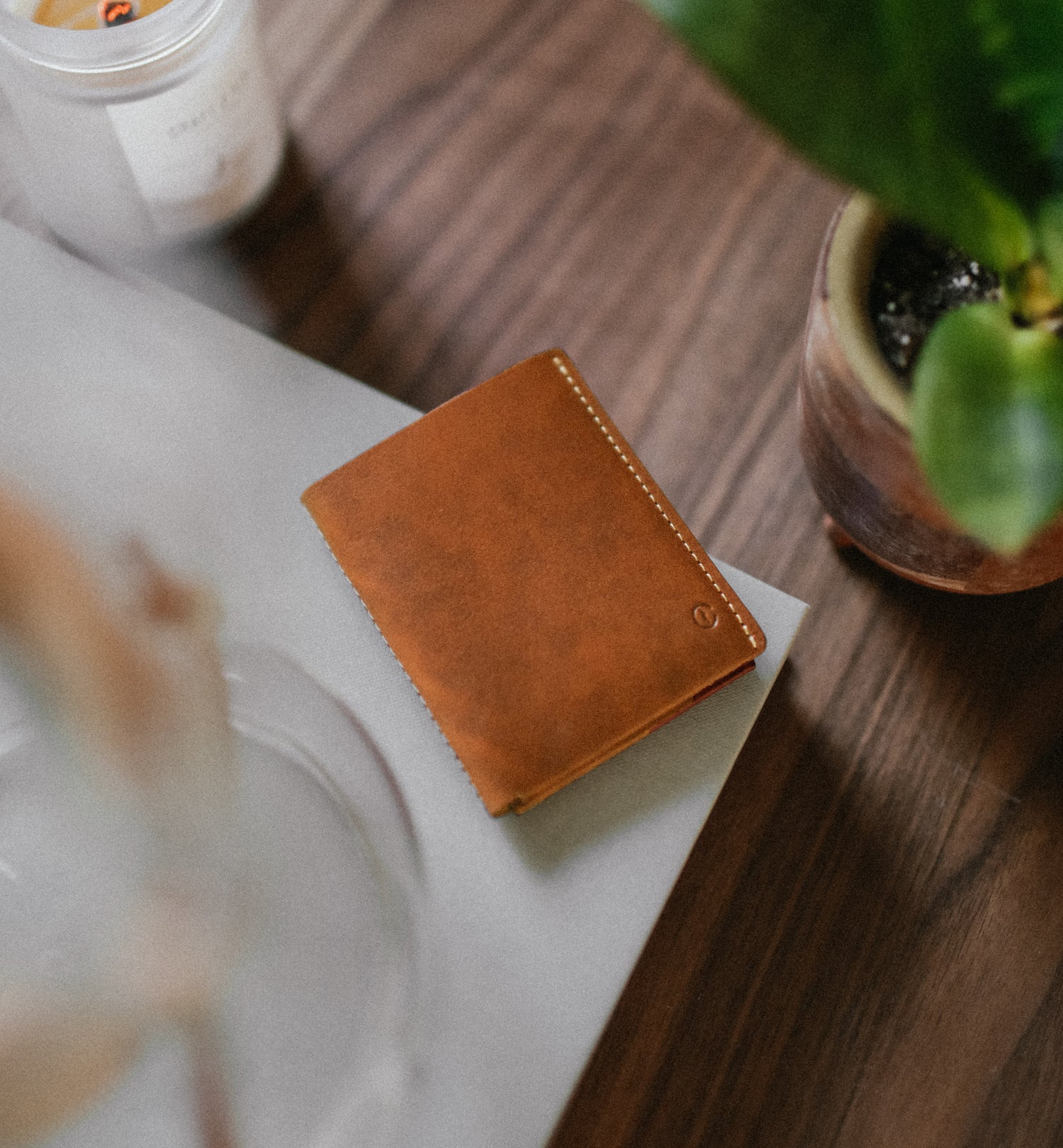 Ultra Slim Leather Wallet Jamaica - Roasted