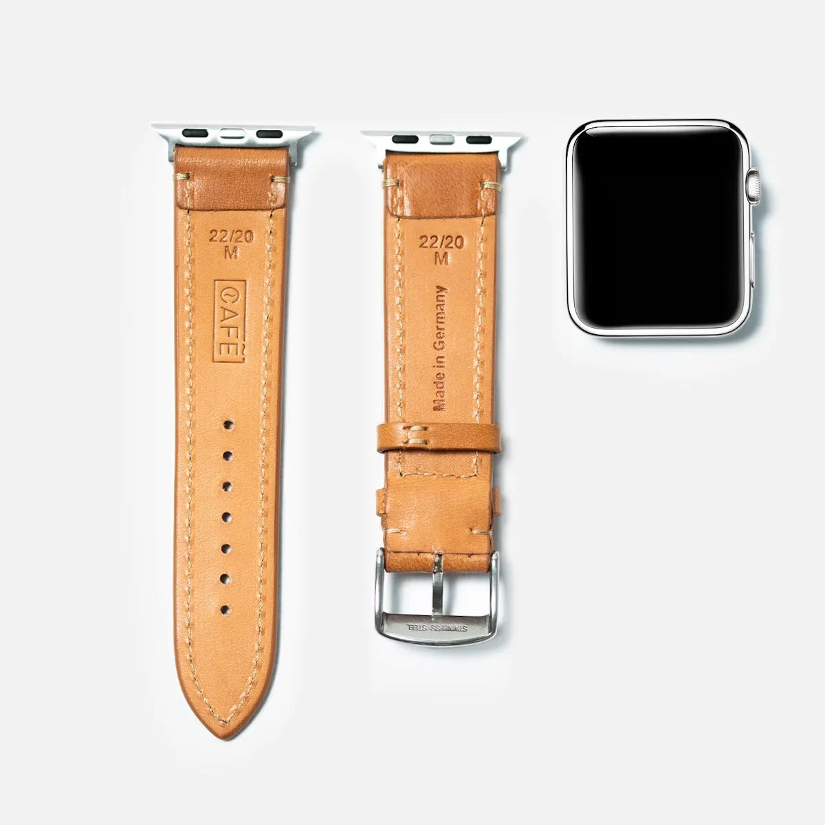 Correa de piel para iWatch Roasted – Café Leather