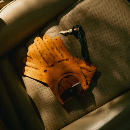 Guantes de conducir Triton Suede Camel