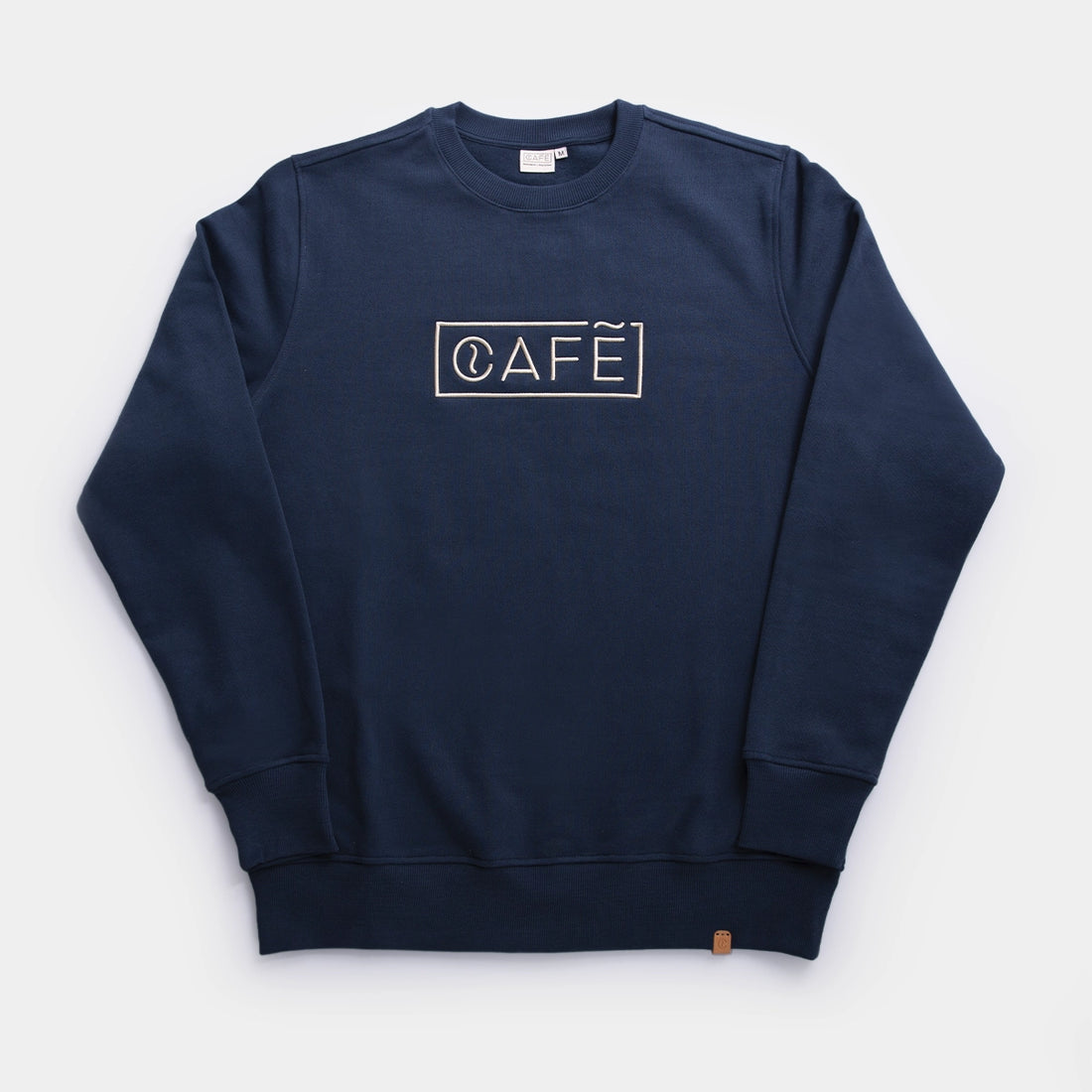 The Café Logo Embroidery Sweater in Navy