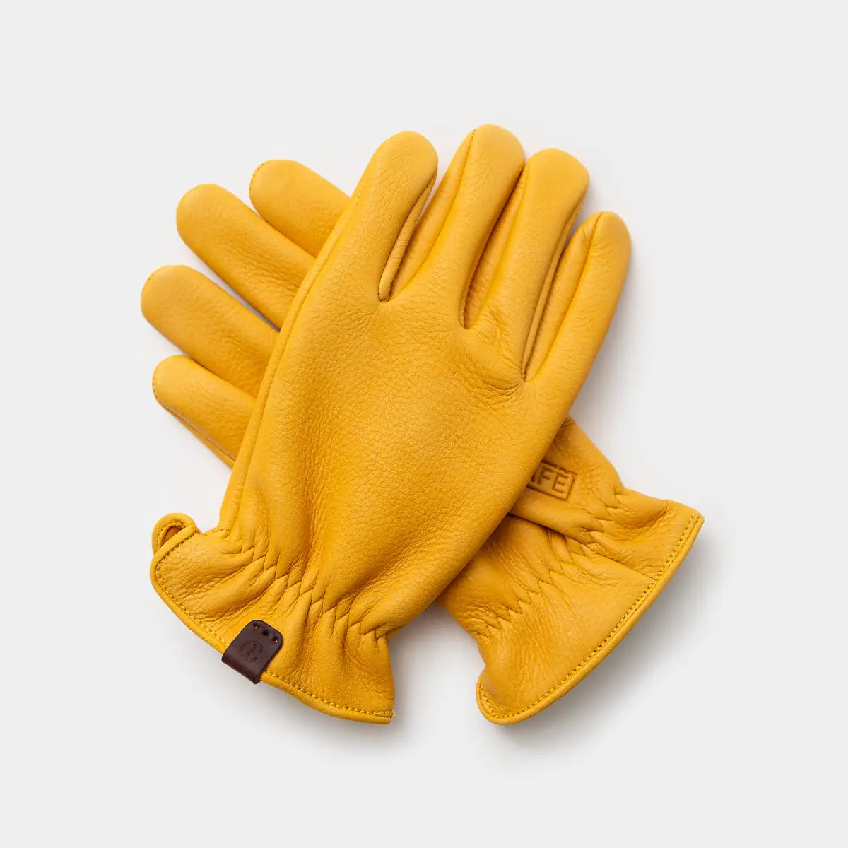 Original Deerskin Gloves in Yellow