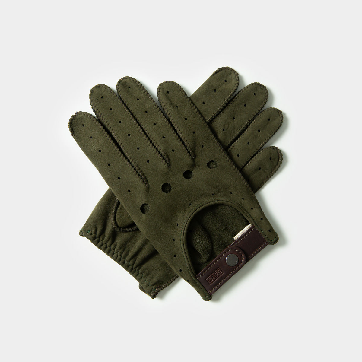 Driving Gloves in Suede Forest
