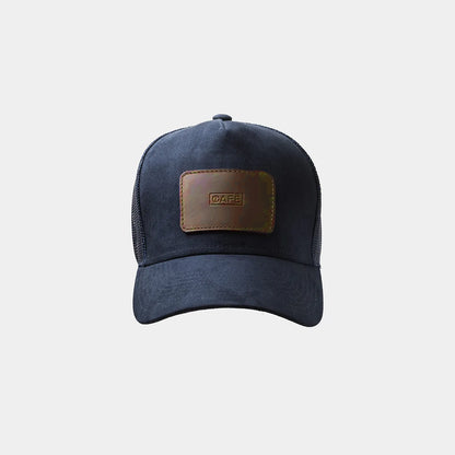 Gorra Suede Navy Black Coffee