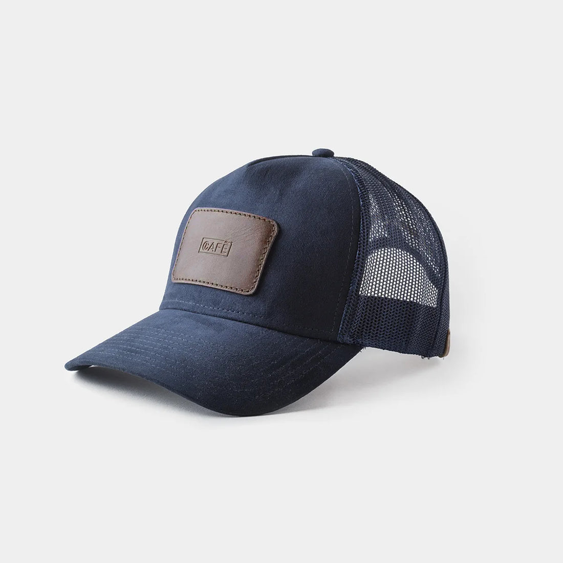 Gorra Suede Navy Black Coffee