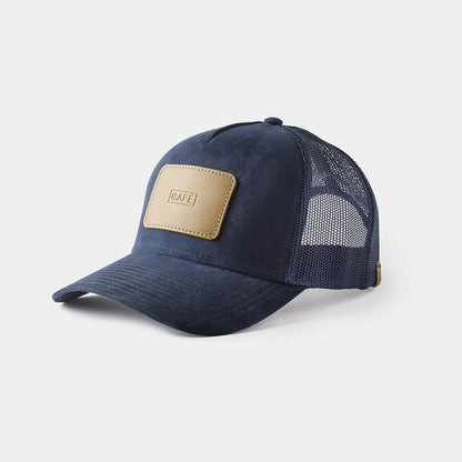 Gorra Suede Navy Spicy Mustard