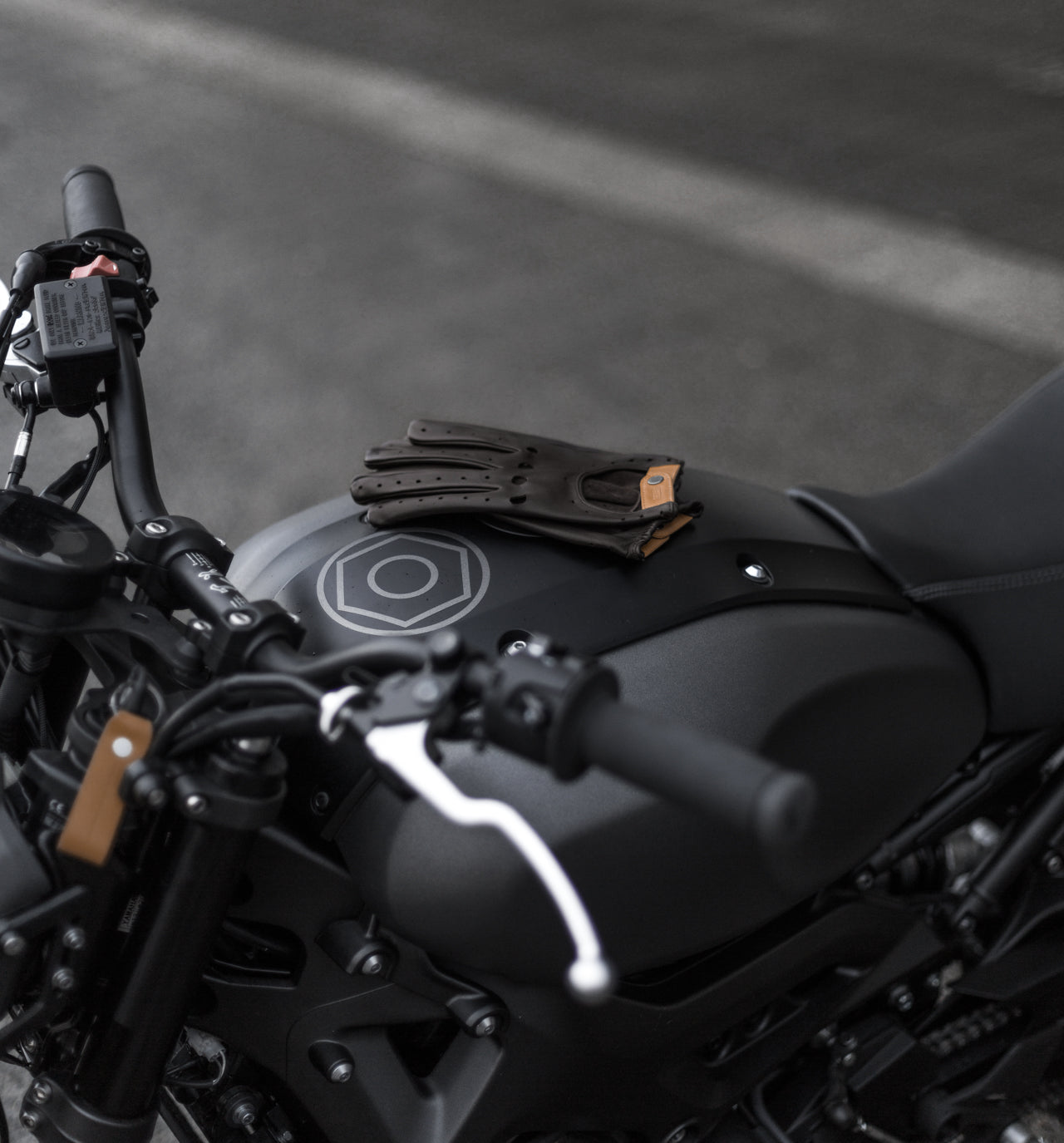 Triton Driving Gloves in Black Coffee