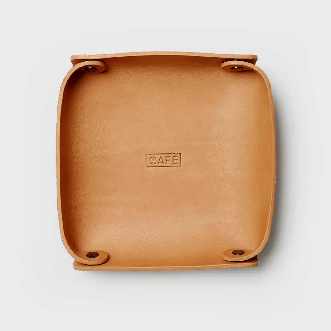 Leather Valet Tray in Roasted