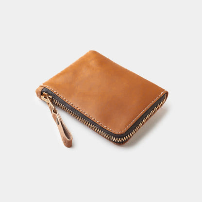 Osaka Leather Zip Wallet Roasted