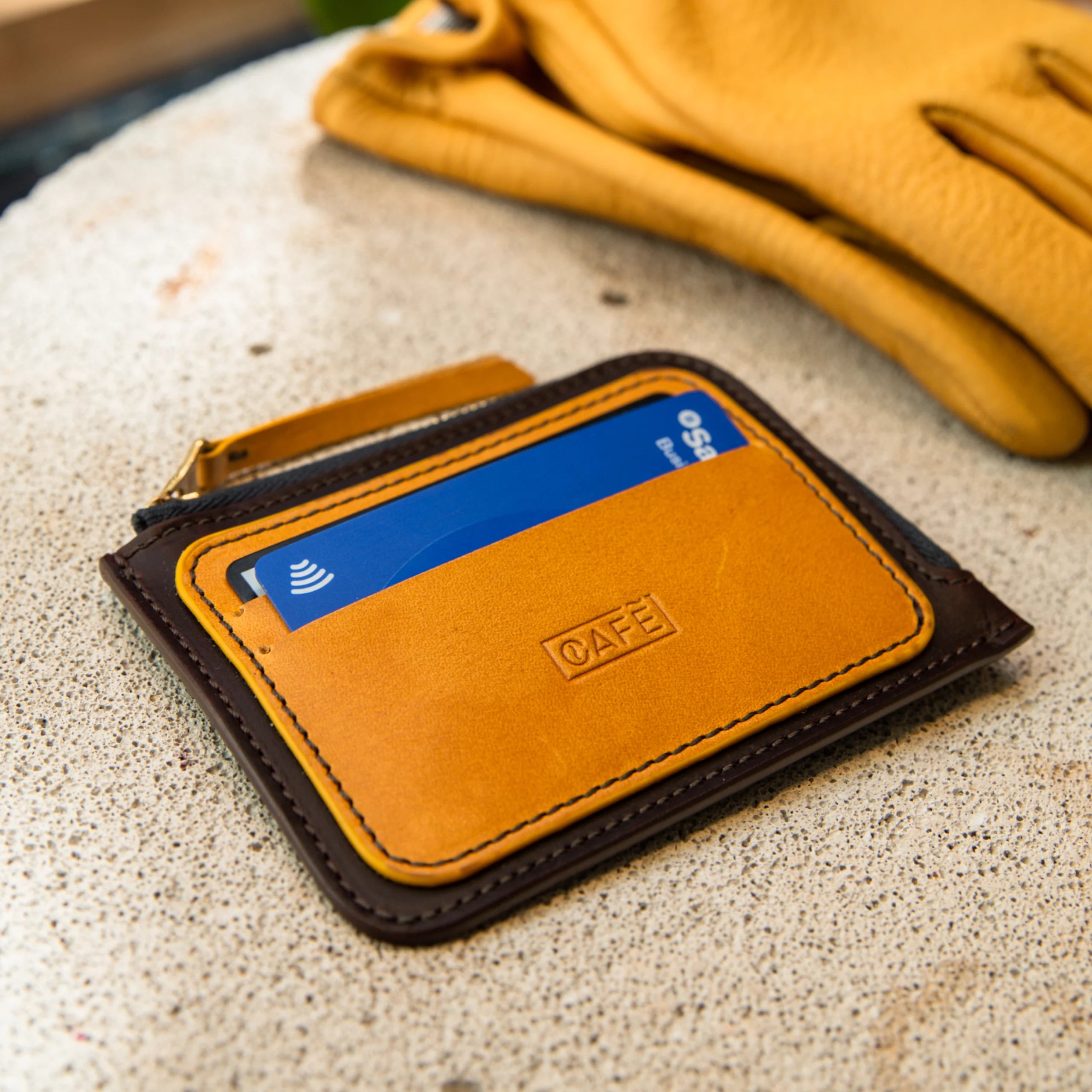Leather Zip Wallet 