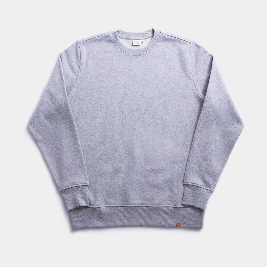 Organic Cotton Sweater Grey Melange