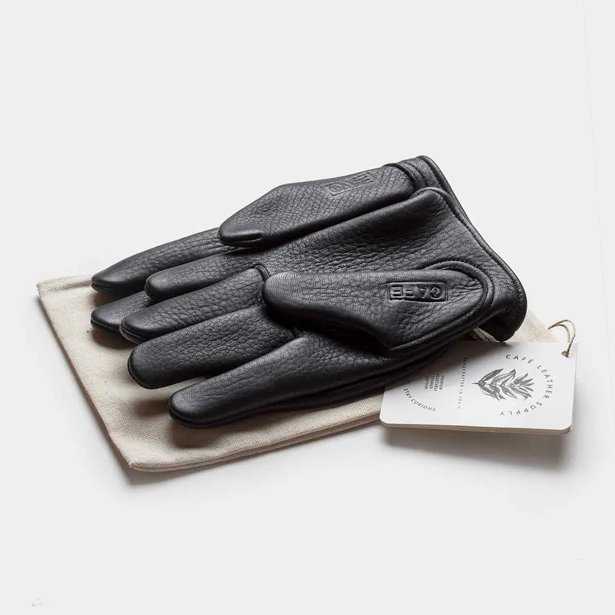 elkskin gloves black