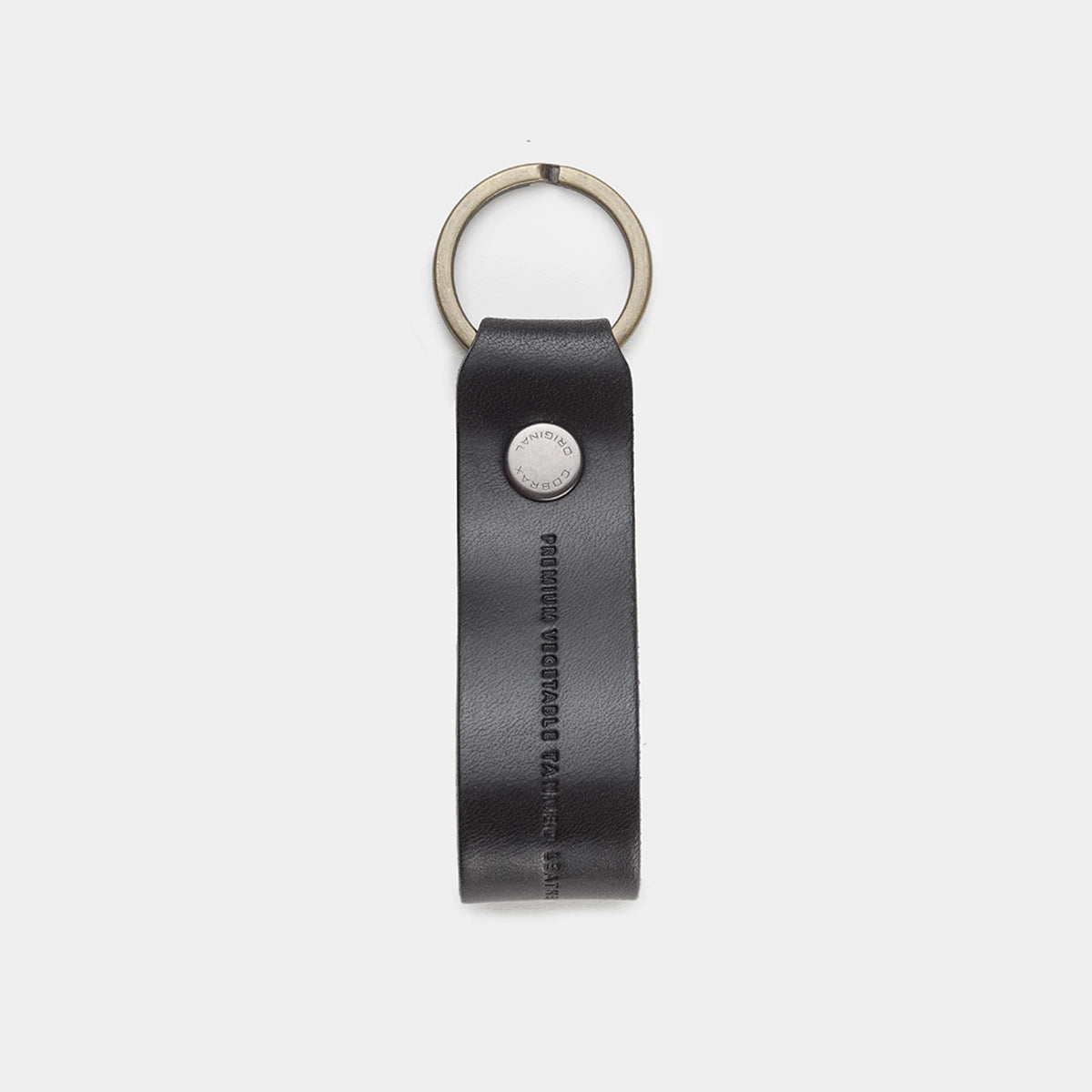 keychain leather black