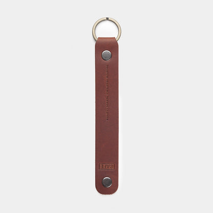 keychain leather brown
