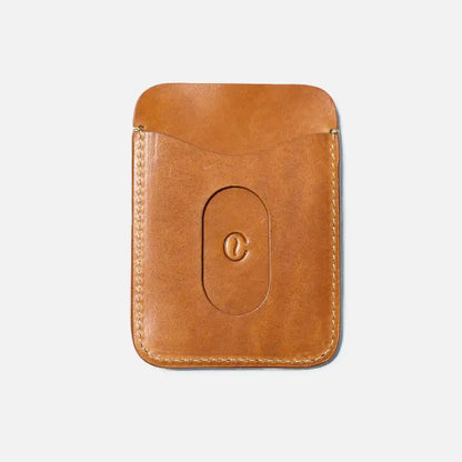 leather card holder roasted back card