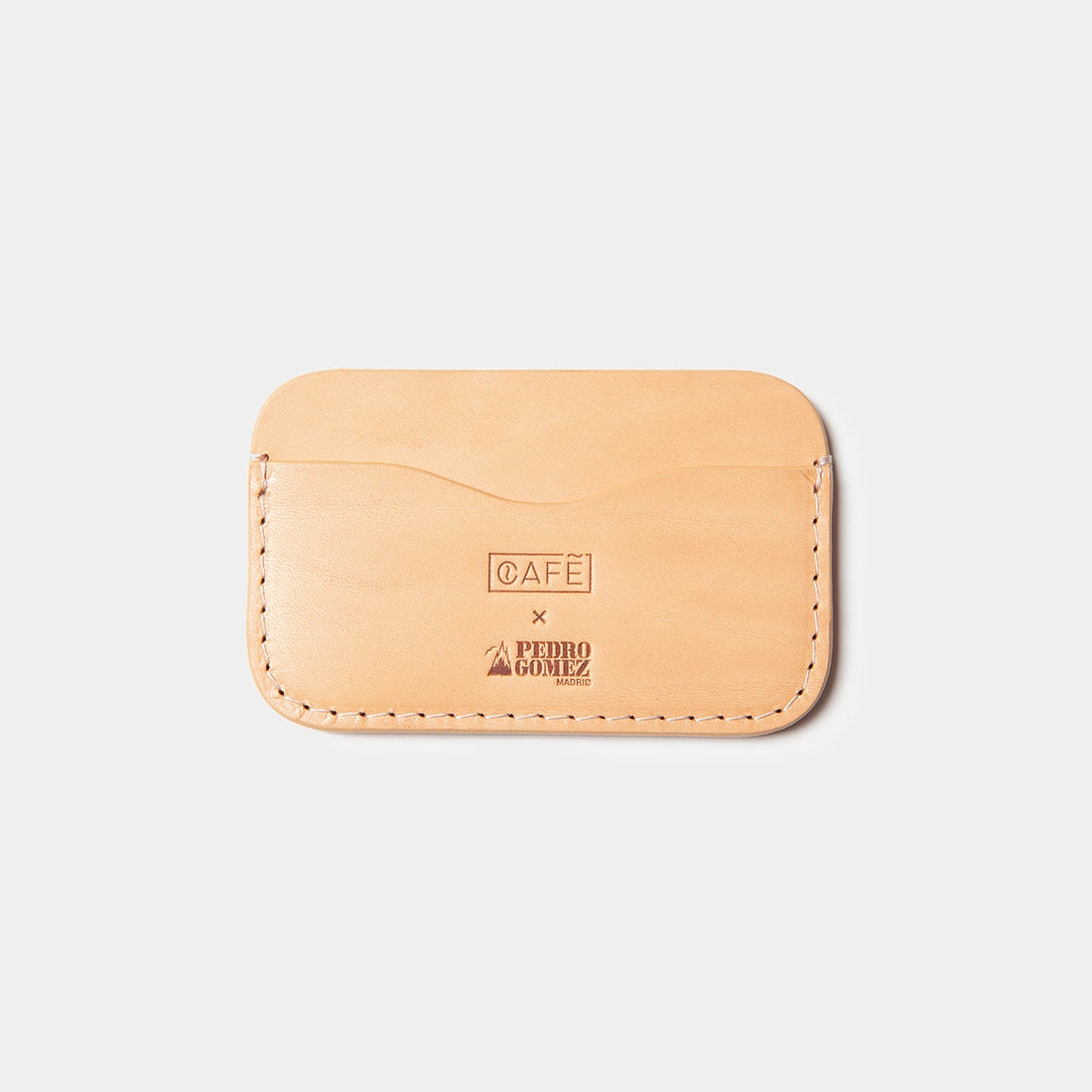 Leather Card Holder Panama Pedro Gómez x Café in Natural