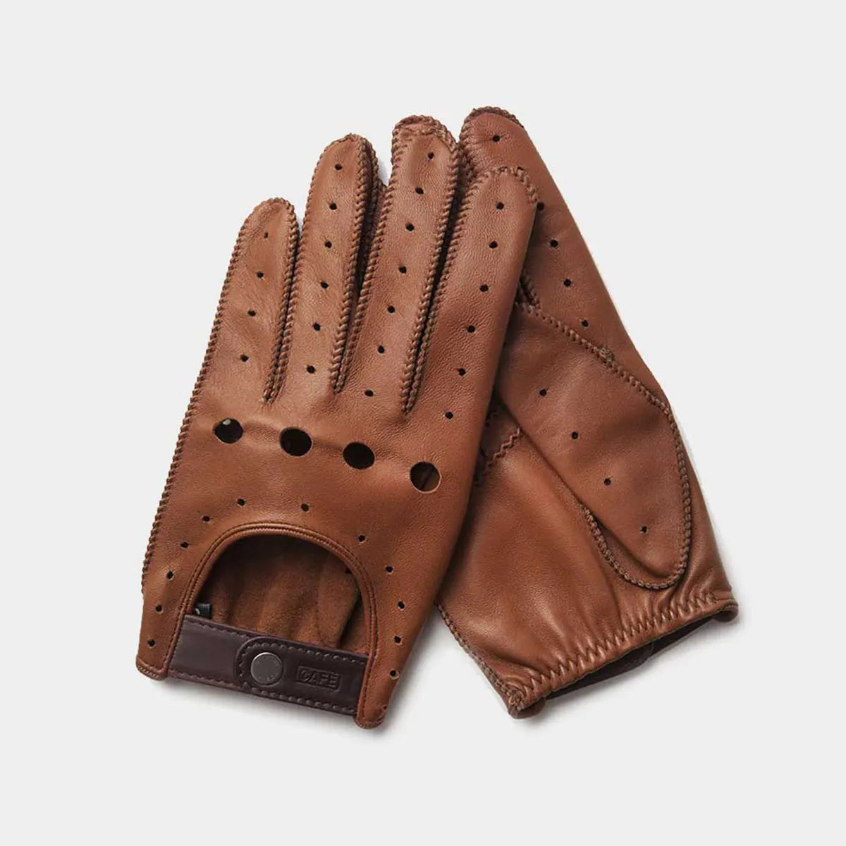 Triton Driving Gloves in Roasted – Café Leather