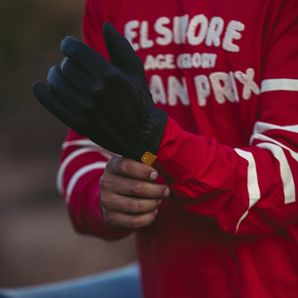 elkline handschuhe Elkskin Gloves in Black