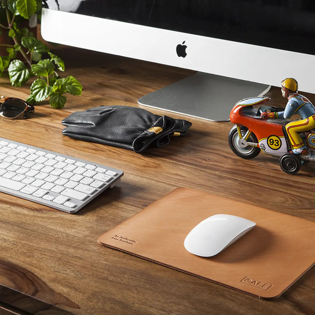 leather mouse pad natural
