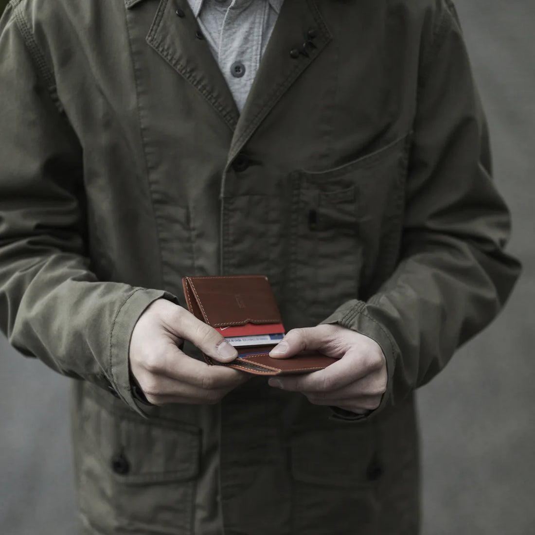 Slim Leather Wallet Costa Rica - Roasted