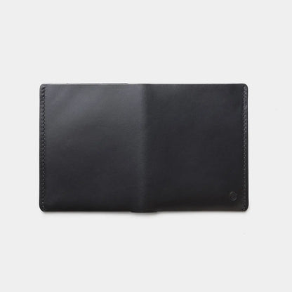 Ultra Slim Leather Wallet Jamaica -  Black