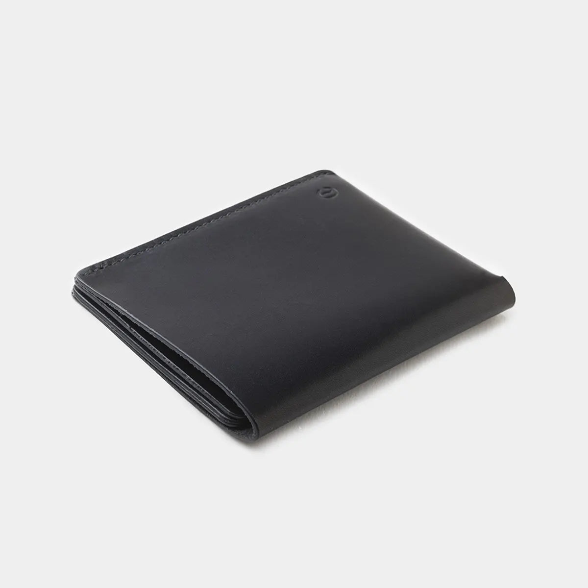 Ultra Slim Leather Wallet Jamaica -  Black