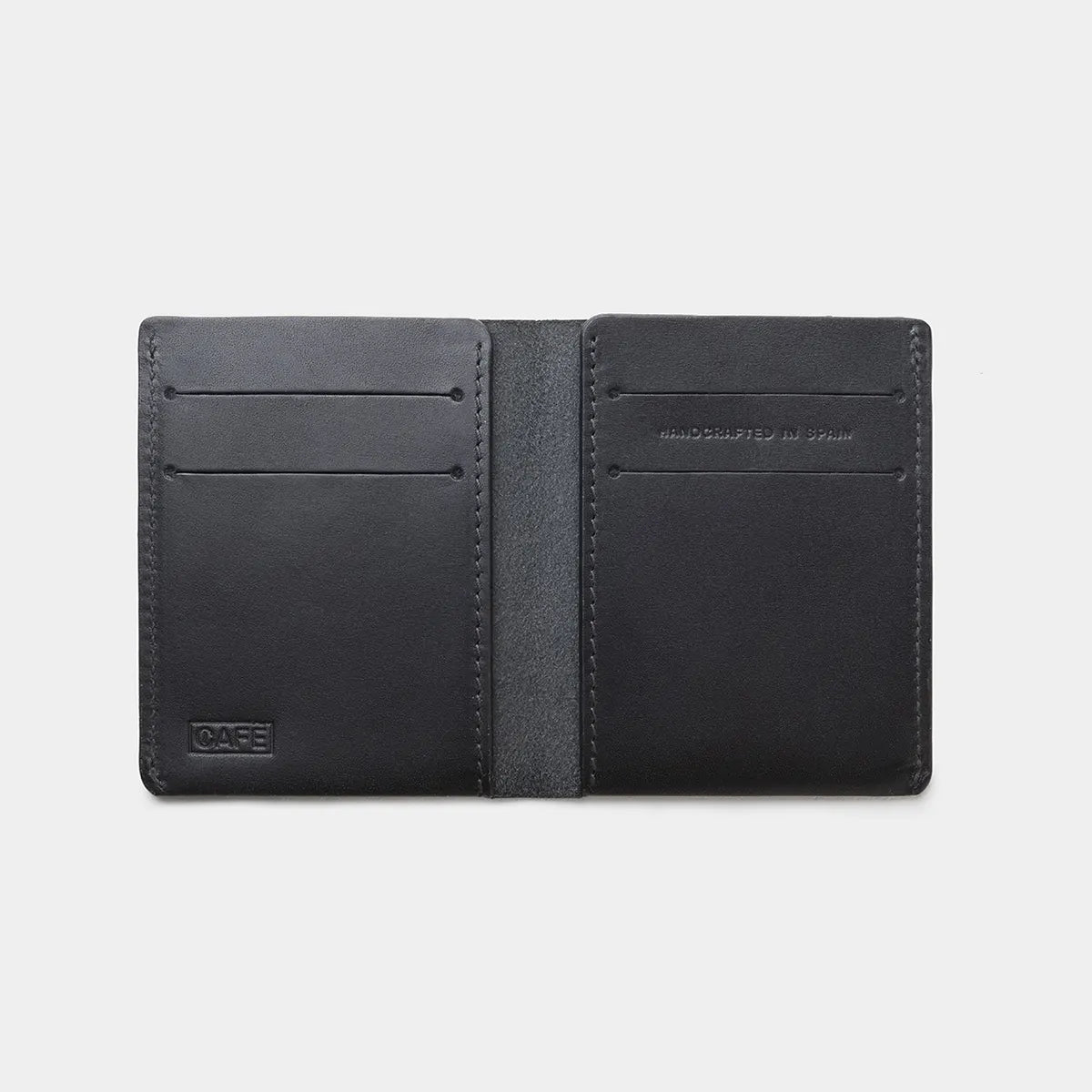 Ultra Slim Leather Wallet Jamaica -  Black