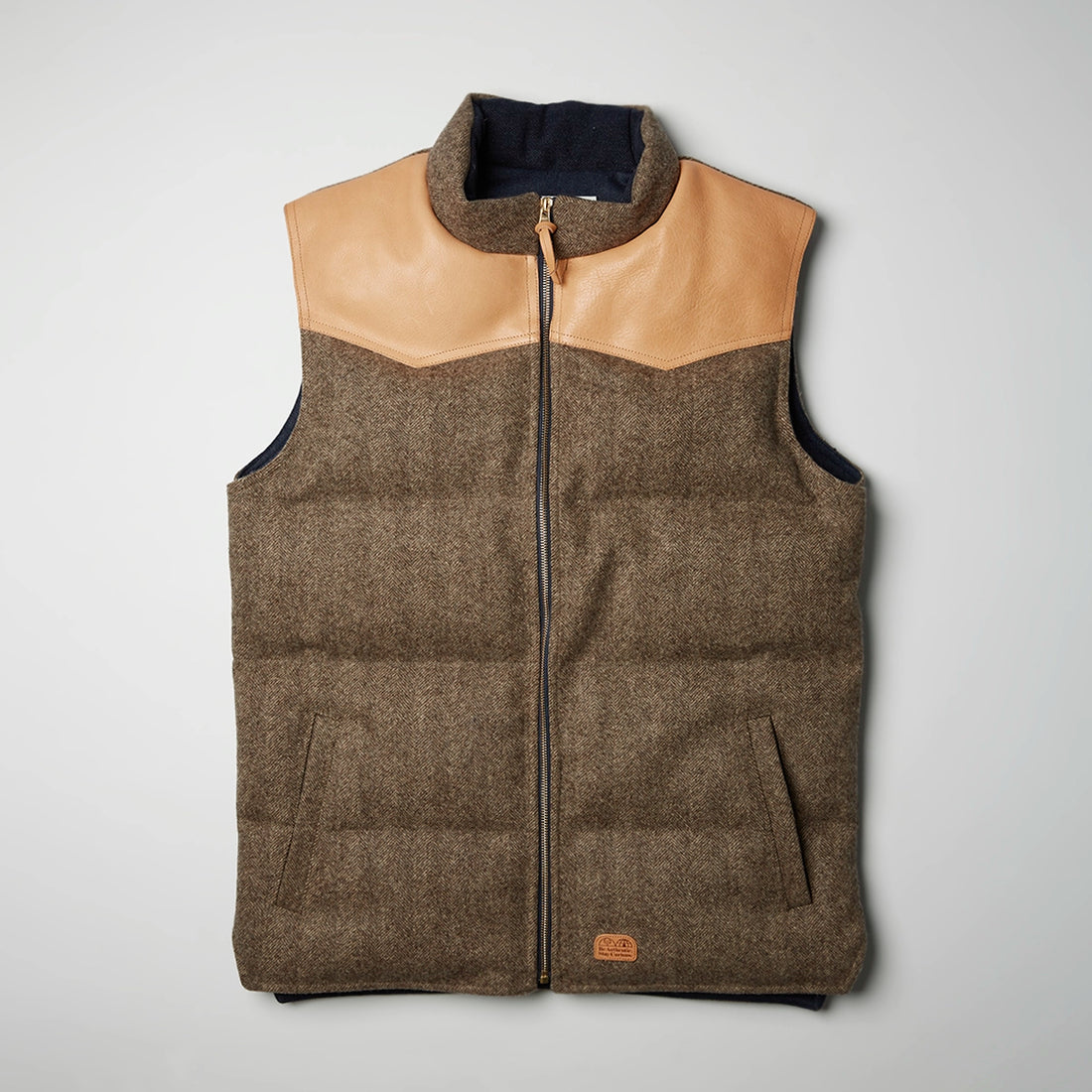 leather vest front