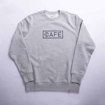 organic logo sweater grey